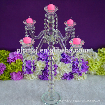 2015 best selling cheap crystal candle holders ,crystal centerpieces for weeding table &home decoration